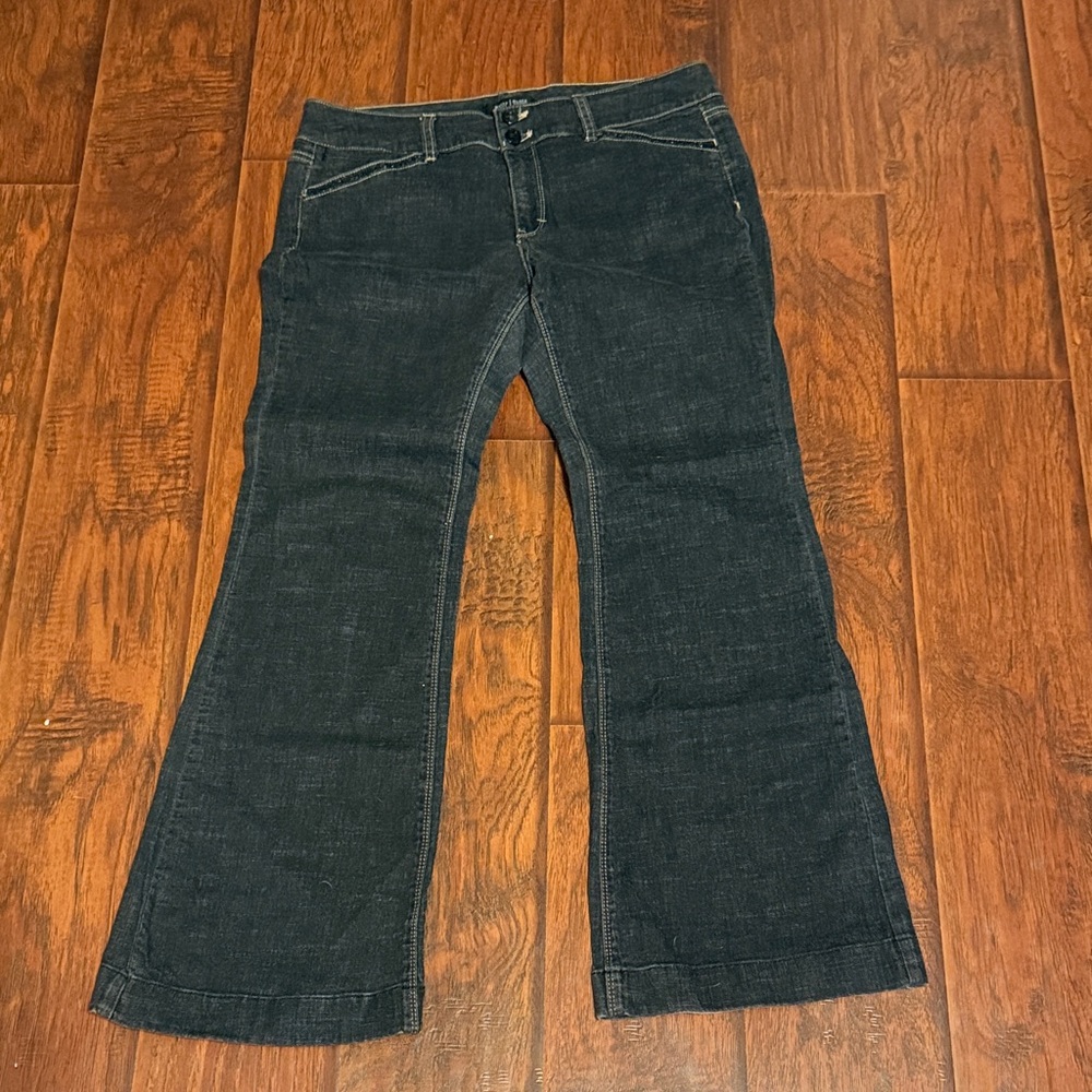White House Black Market Dark Flare Jeans